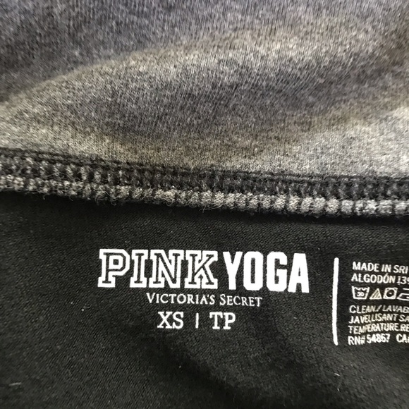 Pink Victoria’s Secret Fold Over Yoga Pants Sequin - Picture 3 of 4